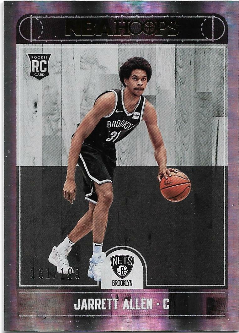 2017-18 PANINI HOOPS PREMIUM PARALLEL #272 JARRETT ALLEN RC 161/199