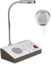 RT-9908 Window Intercom,Window Speaker Intercom System with Volume Adjustment, T