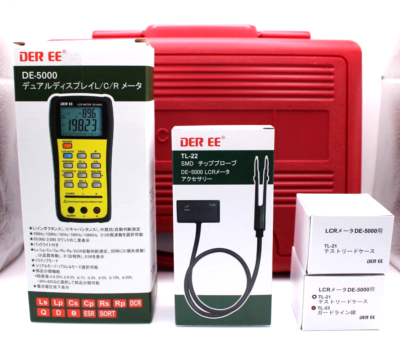 DE-5000 Accuracy Handheld LCR Meter TL-21 TL-22 TL-23 with Case