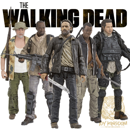 McFarlane The Walking Dead TV Series 8 COMPLETE SET OF 5 Action Figures IN STOCK - Photo 1/12