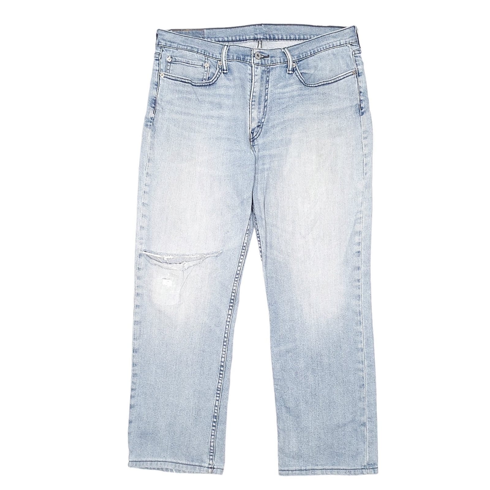 LEVIS 514 Jeans Straight Fit Blue Denim Trousers Mens Stretch W36 L28 image 2
