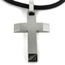 Men's Titanium Cross Necklace