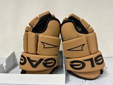Eagle Custom Aero Light Brown Tan Leather Hockey Gloves MSH3 Palms, 13" 14" 15"