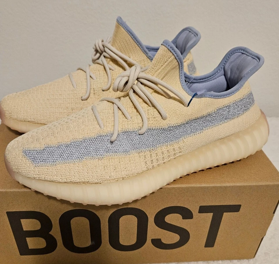 Adidas Yeezy Boost 350 V2 Lino FY5158 Hombres 11.5 - NUEVO Foto 2 de 4