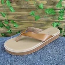 Old Navy Women's Flip Flop Brown Synthetic Sz 9 Medium Gently Used 2025