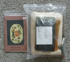 PRIMITIVE 2002 Sew Unique Pumpkin Vine Table Mat Pattern SEU204+ WOOL Pack- NEW