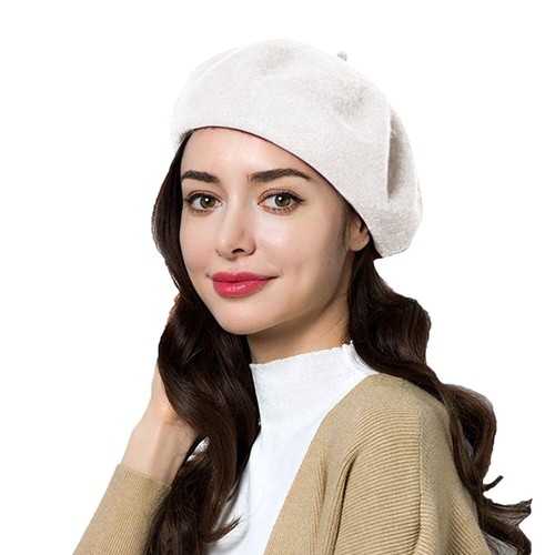 Women Winter Beret Newsboy Hat Cap 