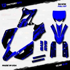Black & Blue Slick Racing Graphics kit fits 15-21 Yamaha Yz85 YZ 85 # Decal