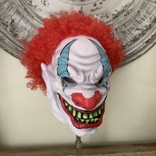 Don Post Paper Magic Group Crazy Evil Demented Killer Clown Halloween Mask 2006
