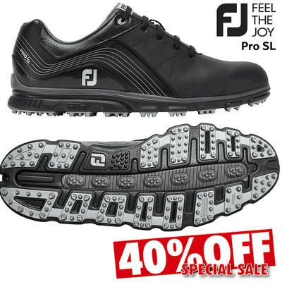 footjoy pro sl golf shoes black