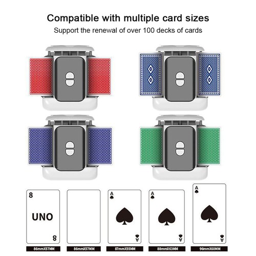 Automatic Card Shuffler Dealer Machine Rechargeable Playing Card Poker Sorter - Picture 8 of 14