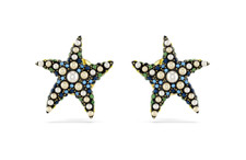 Swarovski 5684162 Orecchini a lobo Idyllia Stella marina Piccoli Multicolore Oro