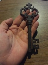 Llave de puerta maestra victoriana 6 pulgadas castillo esqueleto metal hogar oficina decoración REGALO