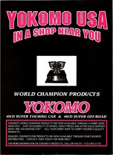 Yokomo 4WD RC Racing World Champs Print Ad Ephemera Wall Art Decor