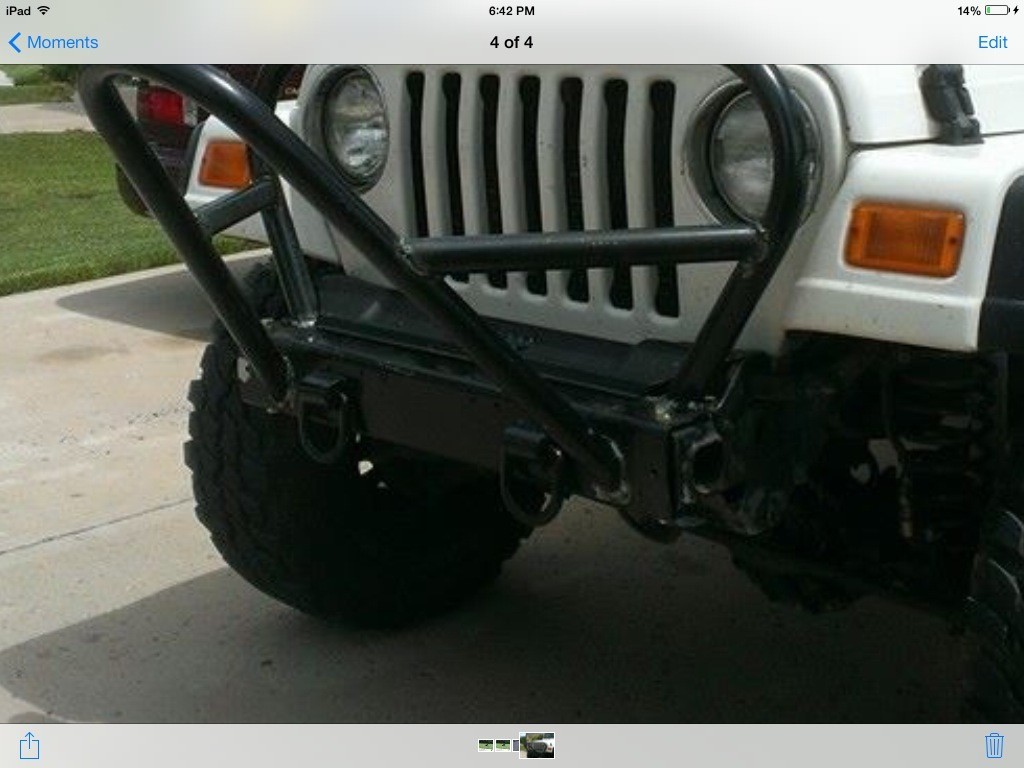 TJ/LJ Stubby Front Bumper - Steel fbb2000