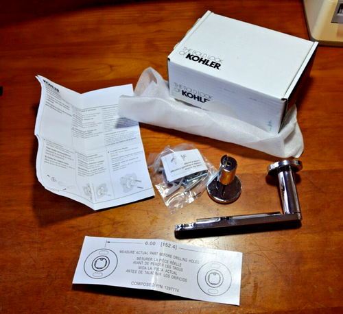 Kohler K-73147-CP Composed Pivoting Toilet Paper Holder, Polished Chrome Finish