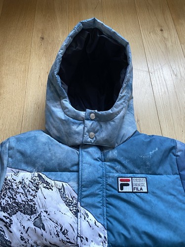 FILA WHITE ROCK Men's Size UK Small Blue Mountain Ski Puffer Coat New With Tags - Picture 7 of 23