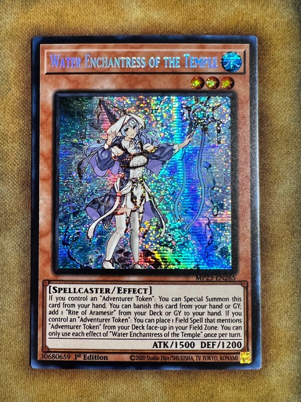 Yugioh Water Enchantress of The Temple MP23-EN265 Secret Rare 1st Ed NM Yugioh Water Enchantress of The Temple MP23-EN265 Secret Rare 1st Ed NM