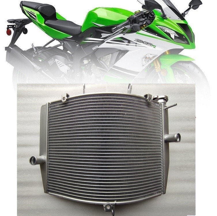 Radiateur Kawasaki ZX6R ZX636 piece de refroidissement moteur moto de 2009 a 2019 neuf