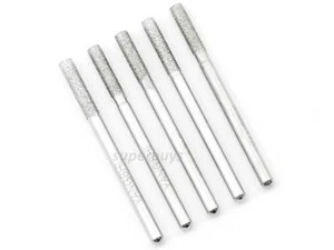 5pc 3mm Grinder diamant de bûcher pour l'éboueur rotative Bit de forage ensemble Bur Burr Outil