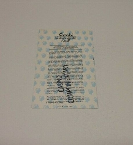 LALONDE / SUGAR RAY LEONARD 1988 TICKET STUB BOXING TICKET CAESARS PALACE RARE - Picture 3 of 3