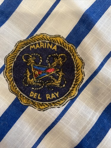 VTG Yacht Club Fabric 4.5yds plus Lightweight Linen Newport Beach Marina Del Ray - Picture 5 of 7
