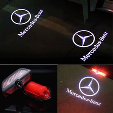 2Pcs LED HD Door Welcome Shadow Lights For Mercedes Benz S Class 4doors 2014-20