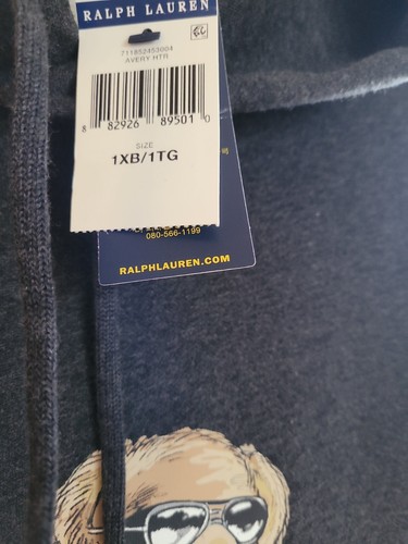 Polo Ralph Lauren Alpine Racing Ski Bear Men's 1XB Hoodie Sweatshirt Sweater New - Picture 3 of 7