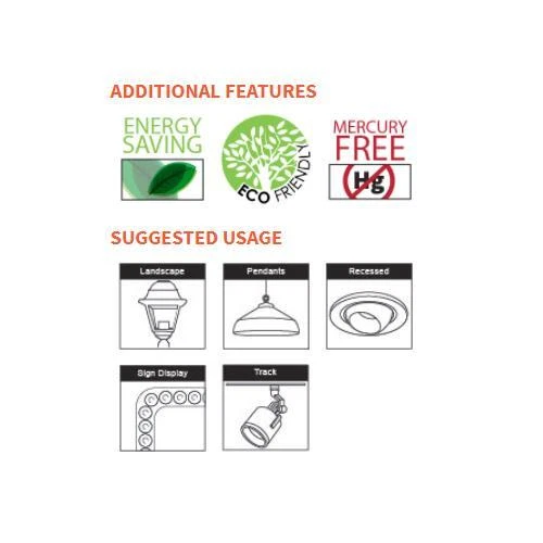 Sunlite 6Pk Green LED PAR30 Reflector Light Bulb, 5W, Medium Base, Dimmable - Image 2 of 2