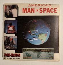 View-Master AMERICA'S MAN IN SPACE B657 John Glenn 1962 3 Reel Set V5