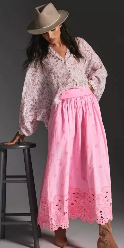 Neon maxi skirt cheap