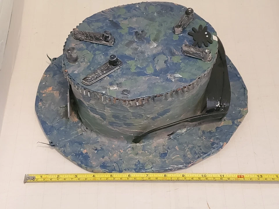 Para Hombres y Mujeres Steampunk Sombrero Victoriano Disfraz Fiesta Baile de graduación Sombrero Gafas Foto 3 de 4