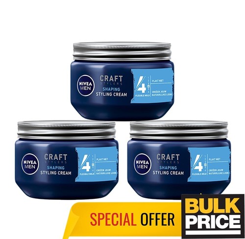 Nivea Men Styling Creme Flexibel Halter Natur Blick 150ml Toll Masse Wert 3-pack - Bild 3 von 6