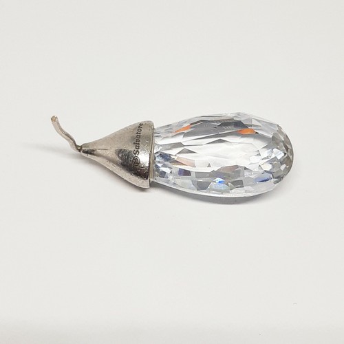 Antiguo Colgante Salvatore y Dyrberg Kern Joyería Piedra Azul Pendiente Gota Cristal Oreja - Imagen 4 de 12