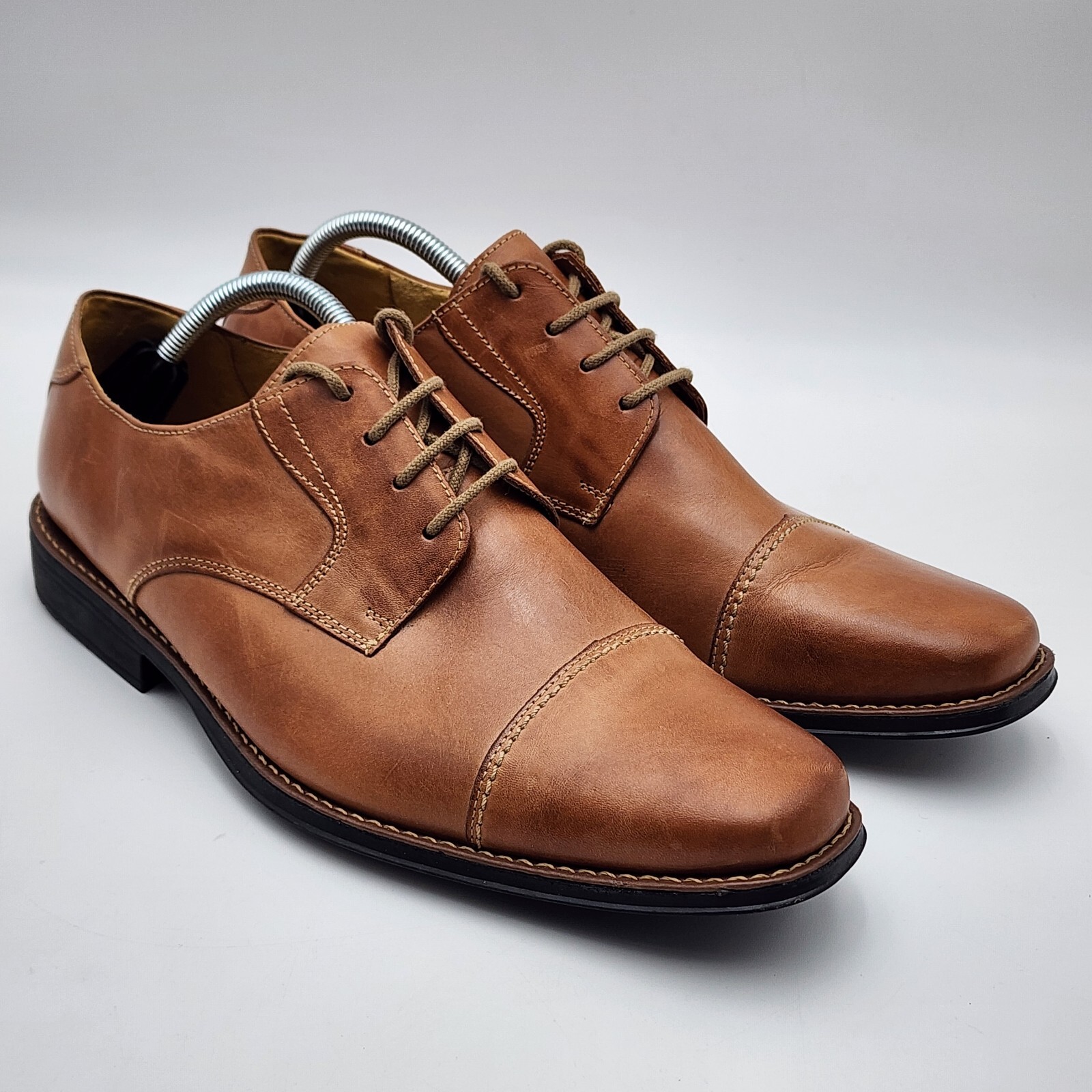 SAOLA Sandro Moscoloni scarpa elegante sociale uomo marrone derby oxford taglia 12 M