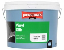 Johnstone's Trade Vinyl Silk in Brilliant White 10L - Emulsion