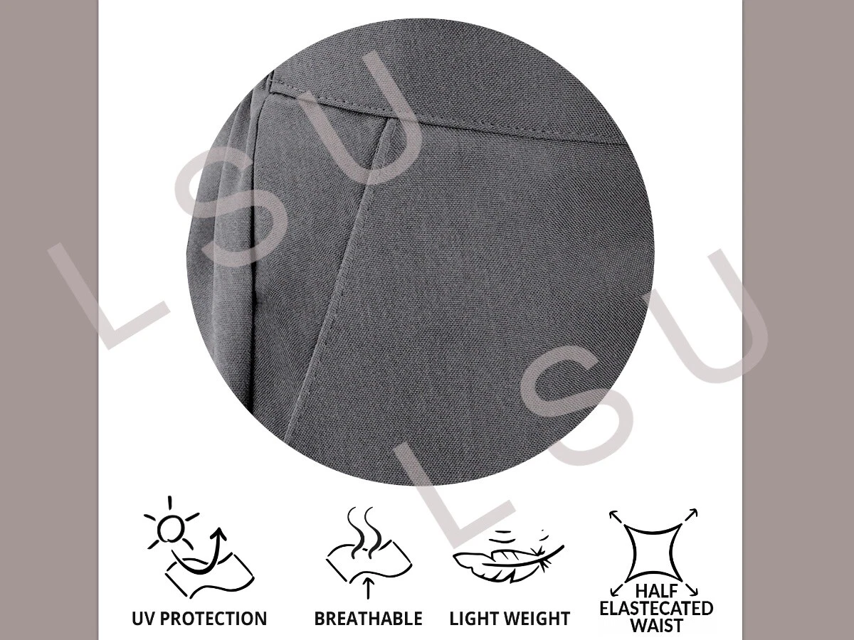 Pantalones escolares de ajuste grande para niñas Medio cintura elástica elásticos Pantalones para niñas