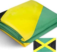 3x5 Ft Embroidered Jamaica Flag - Nylon Jamaica Banner Flags