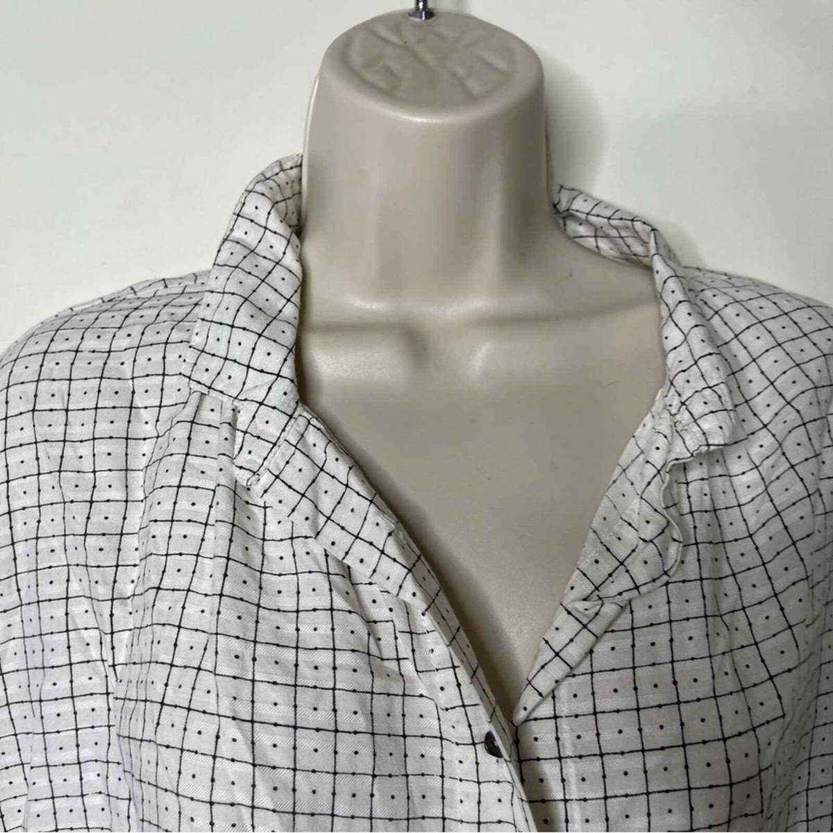 LES ATELIERS FRANCAIS DE CONFECTION white button down blouse sz 1