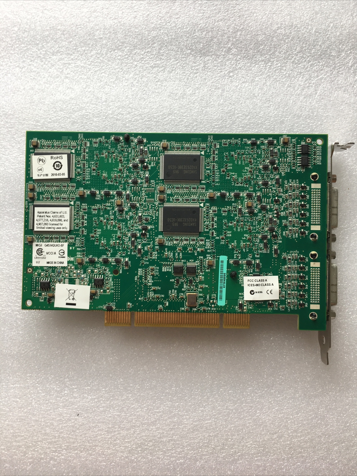 Matrox MGI G45X4QUADB 128MB Video Graphics Card eBay