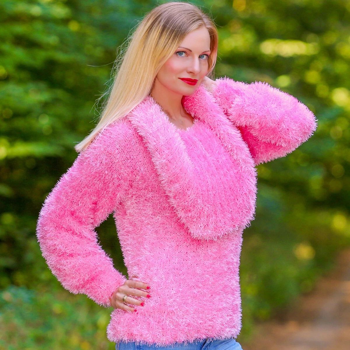 Fluffy soft sweater cheap