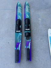 Full Throttle Vintage Purple Concave Tunnel Metallic Composite Matrix Water Skis