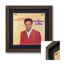 Vinyl LP Cover Elvis Echtholz Rahmen mit Passepartout für Schallplatten