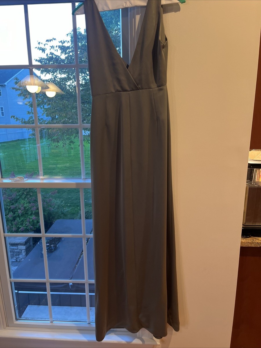 BHLDN Anthropologie - Sage Green Bridesmaid Dress - Size 10 | eBay