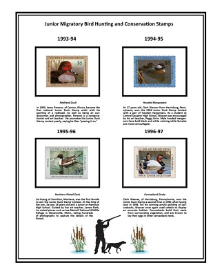 Mac's 1993-current Junior Duck Stamp Album in Color Personalized with your name