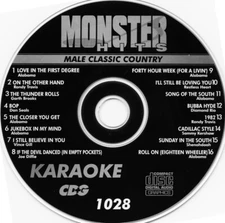 Male Classic Country Monster Hits Karaoke CD+G #1028 Randy Travis,Alabama New