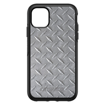 OtterBox Symmetry for Apple iPhone (Pick Model) - Grey Diamond Plate Steel