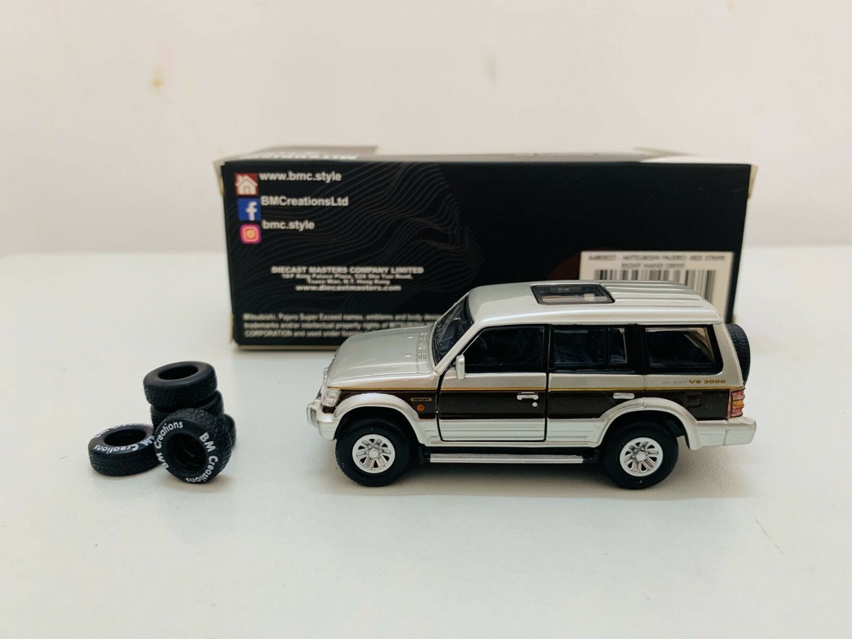 BM Creations Junior Mitsubishi Pajero Red Stripe RHD 1:64