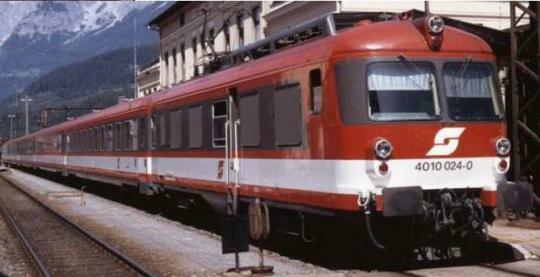 JÄGERNDORFER COLLECTION ÖBB 4010 Jägerndorfer N JC74212 - 6tlg. Triebzug 4010.024 Transalpin ÖBB