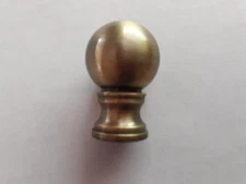 Ball,  Solid Brass Lamp Finial / old antique shade  lampshade
